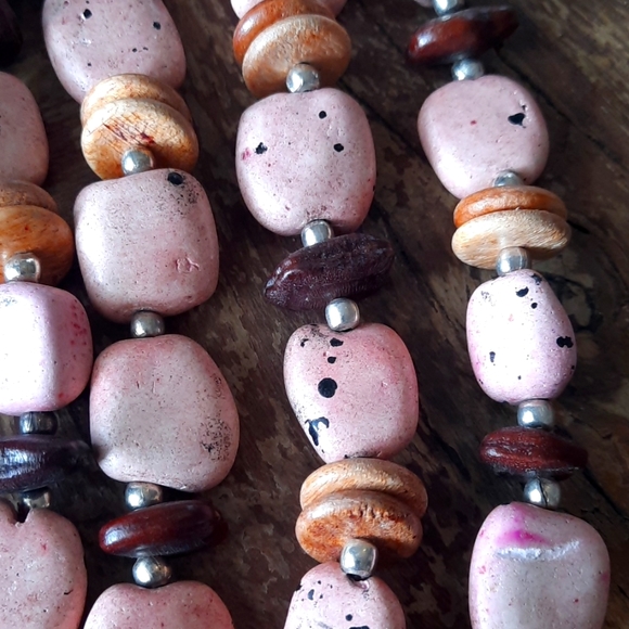 EXTRA LONG BOHO BEADED NECKLACE - Picture 4 of 6